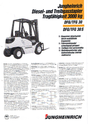 Carrelli elevatori frontali a gas Jungheinrich TFG 30