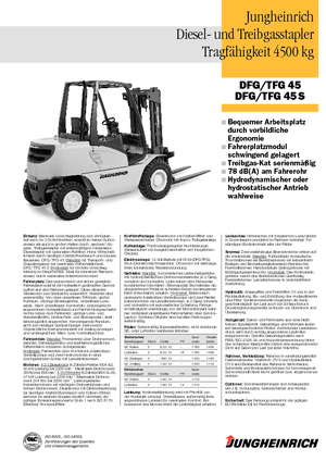 Carrelli elevatori frontali a gas Jungheinrich TFG 45 CK