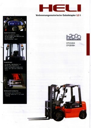 Carrelli elevatori frontali a gas Heli CPQD 35 H