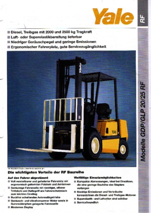Carrelli elevatori frontali a gas Yale GLP 25 RF