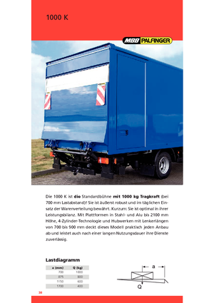 Sponde di carico MBB Palfinger 1000 K