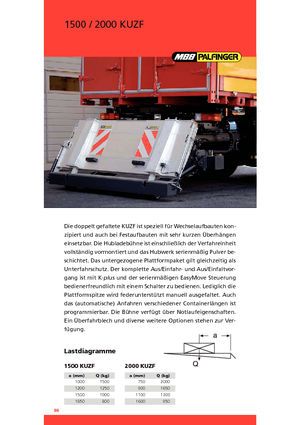 Sponde di carico MBB Palfinger 2000 KUZF