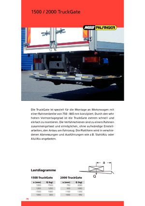 Sponde di carico MBB Palfinger 2000 TruckGate