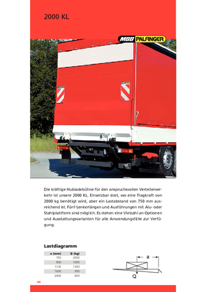 Sponde di carico MBB Palfinger 2000 KL