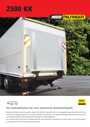 Sponde di carico MBB Palfinger 2500 KK