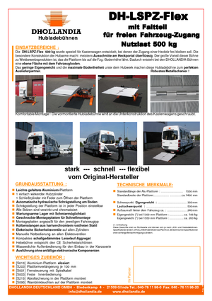 Sponde di carico Dhollandia DH-LSPZ Flex