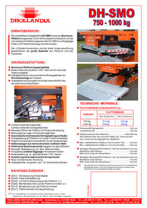 Sponde di carico Dhollandia DH-SMO