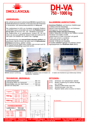 Sponde di carico Dhollandia DH-VA