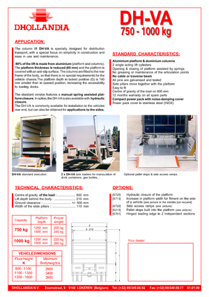 Sponde di carico Dhollandia DH-VA