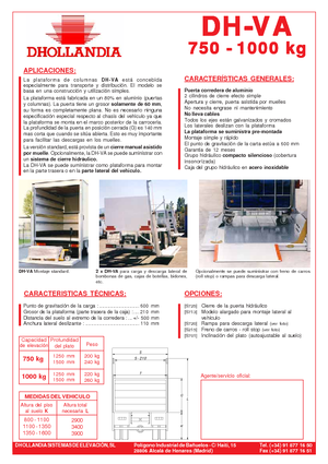 Sponde di carico Dhollandia DH-VA
