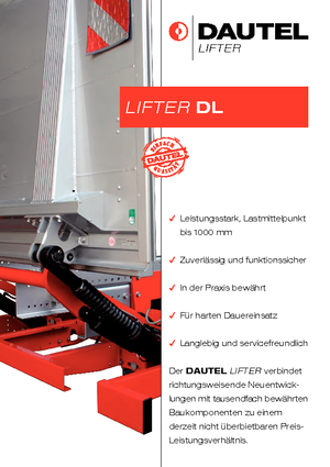 Sponde di carico DAUTEL DL 1000 L Typ C