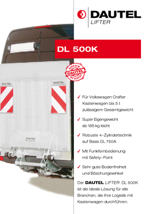 Sponde di carico DAUTEL DL 500 K/ 750 K