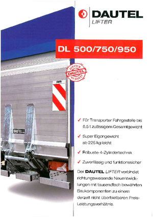 Sponde di carico DAUTEL DL 750 Variante B