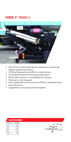Sponde di carico MBB Palfinger MBB F 1500 L