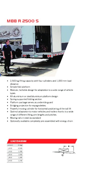 Sponde di carico MBB Palfinger MBB R 2500 S