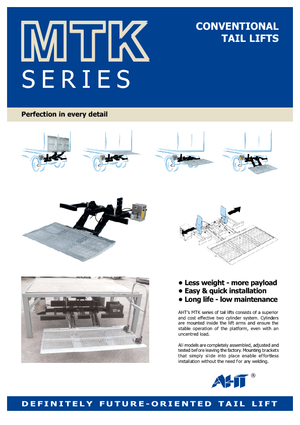 Sponde di carico AHT MTK 1000 ST/AL
