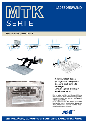 Sponde di carico AHT MTK 1000 ST/AL