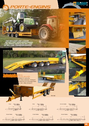 Rimorchi a pianale ribassato Rolland PE 150