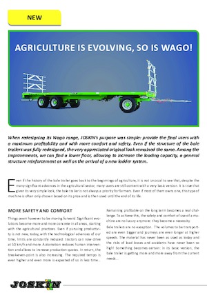 Rimorchi a pianale ribassato Joskin TRAILED WAGO TR8000D13