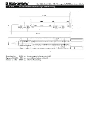 Semirimorchio a pianale ribassato Müller Mitteltal TT 40 Profi