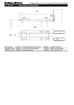 Rimorchio ribassato Müller Mitteltal T 3 30,0 Profi