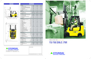 Carrelli elevatori frontali a gas Hyundai 18LC-7M