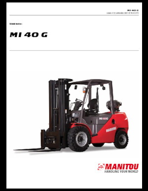Carrelli elevatori frontali a gas Manitou MI 40 G
