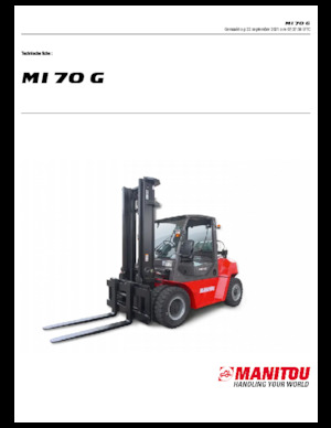 Carrelli elevatori frontali a gas Manitou MI 70 G