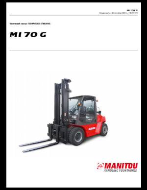 Carrelli elevatori frontali a gas Manitou MI 70 G
