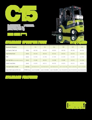 Carrelli elevatori frontali a gas Clark C20 s L