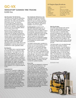 Carrelli elevatori frontali a gas Yale GC080VX