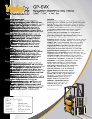 Carrelli elevatori frontali a gas Yale GP035VX