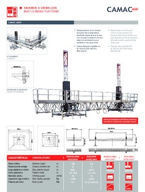 Ponteggi autosollevanti CAMAC Camac 2000