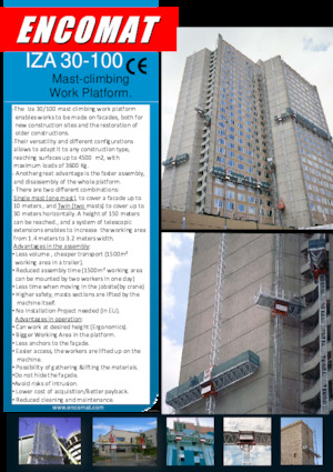 Ponteggi autosollevanti Encomat IZA 30/100