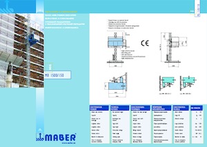 Ascensori industriali Maber MB 1500/150