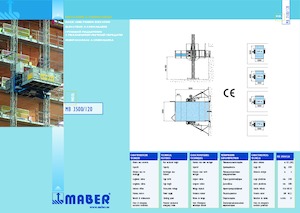 Ascensori industriali Maber MB 3500/120