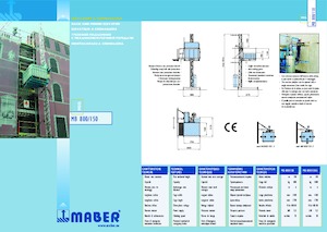 Ascensori industriali Maber MB 800/150-S