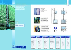 Ascensori industriali Maber MB A 1400/150