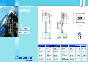 Ascensori industriali Maber MB A 3200/250