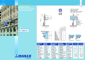 Ascensori industriali Maber MB C 2000/150