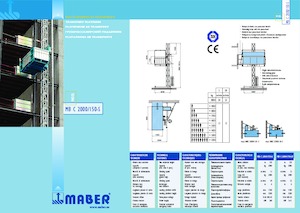 Ascensori industriali Maber MB C 2000/150-SR