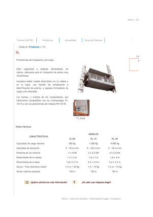 Ponteggi autosollevanti Saltec PL 40