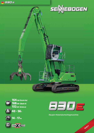 Movimentatori di materiali Sennebogen 830R E 