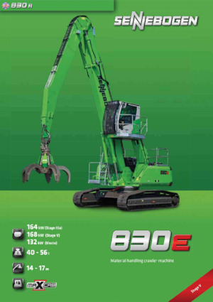 Movimentatori di materiali Sennebogen 830R E 