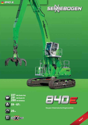 Movimentatori di materiali Sennebogen 840R E 