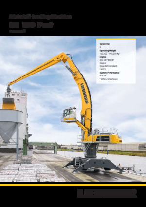 Movimentatori di materiali Liebherr LH 110 C Gantry Port Litronic