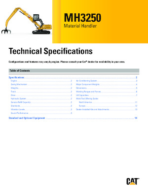 Movimentatori di materiali Caterpillar MH3250