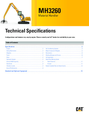 Movimentatori di materiali Caterpillar MH3260