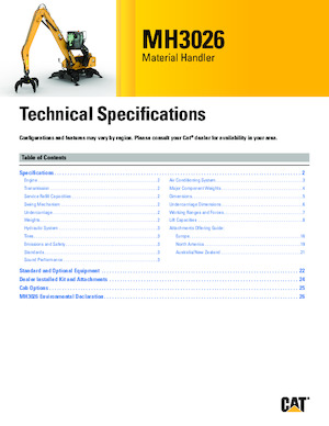 Movimentatori di materiali Caterpillar MH3026