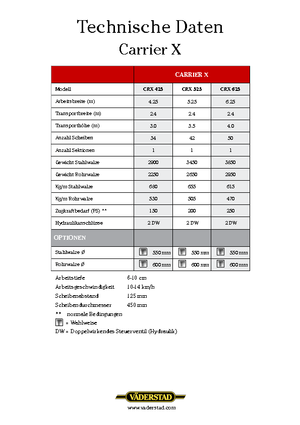Erpici a dischi-gancio Väderstad Carrier X 525